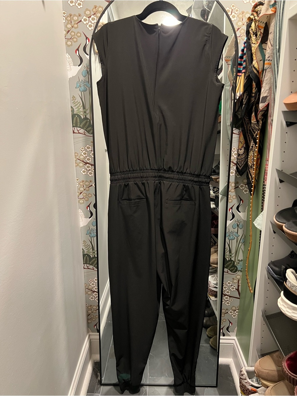 Albion Fit Jetsetter Jumpsuit Crop Jogger Black Medium - Picture 3 of 12